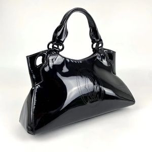 Cartier Black Patent Leather Satchel